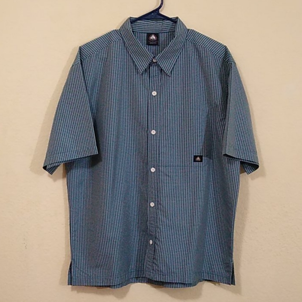 Nike ACG Short-sleeve Button-down - Blue/White - L